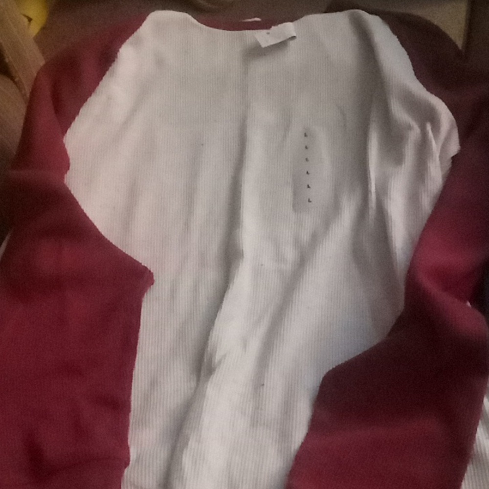 Red and White Old Navy shirt large